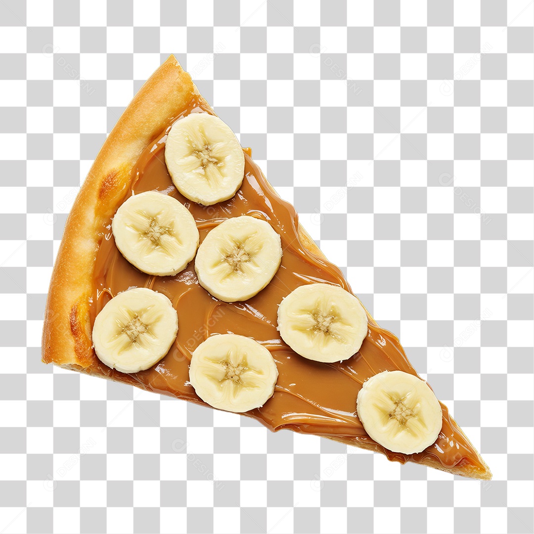 Fatia de Pizza Doce PNG Transparente