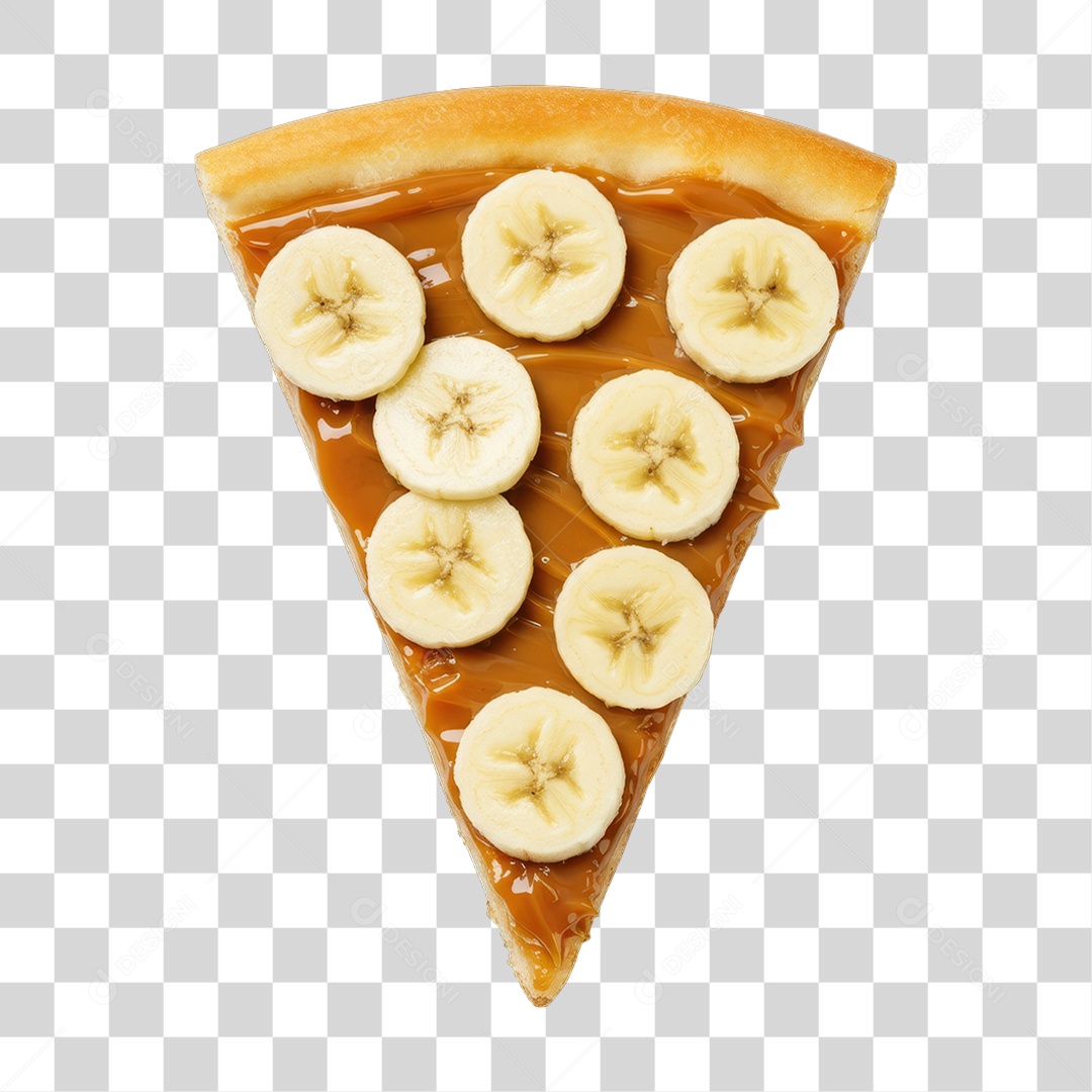 Fatia de Pizza Doce PNG Transparente