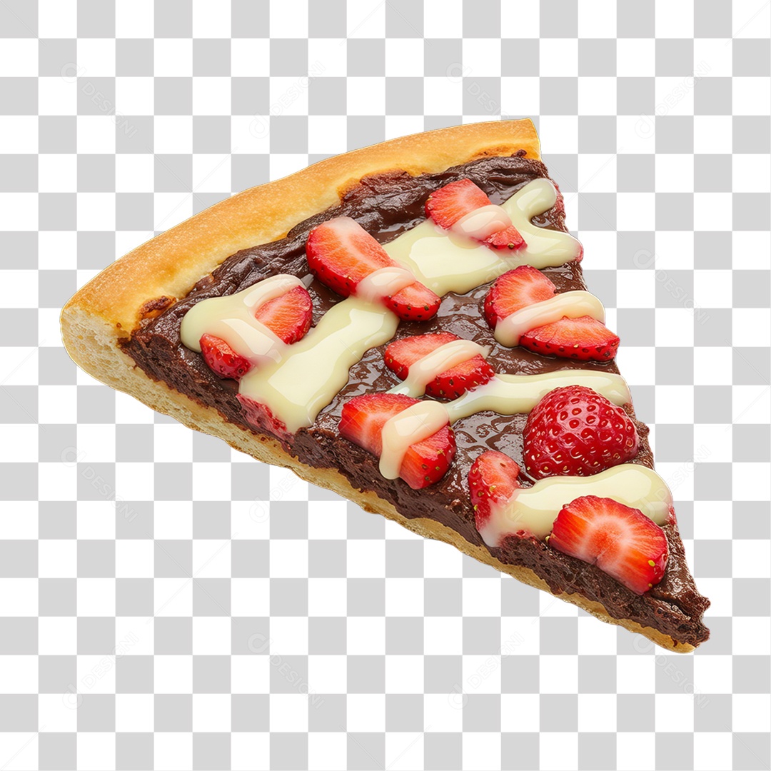 Fatia de Pizza Doce PNG Transparente