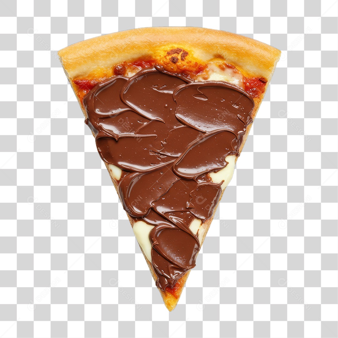 Fatia de Pizza Doce PNG Transparente
