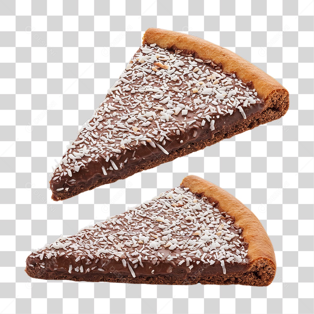 Fatia de Pizza Doce PNG Transparente