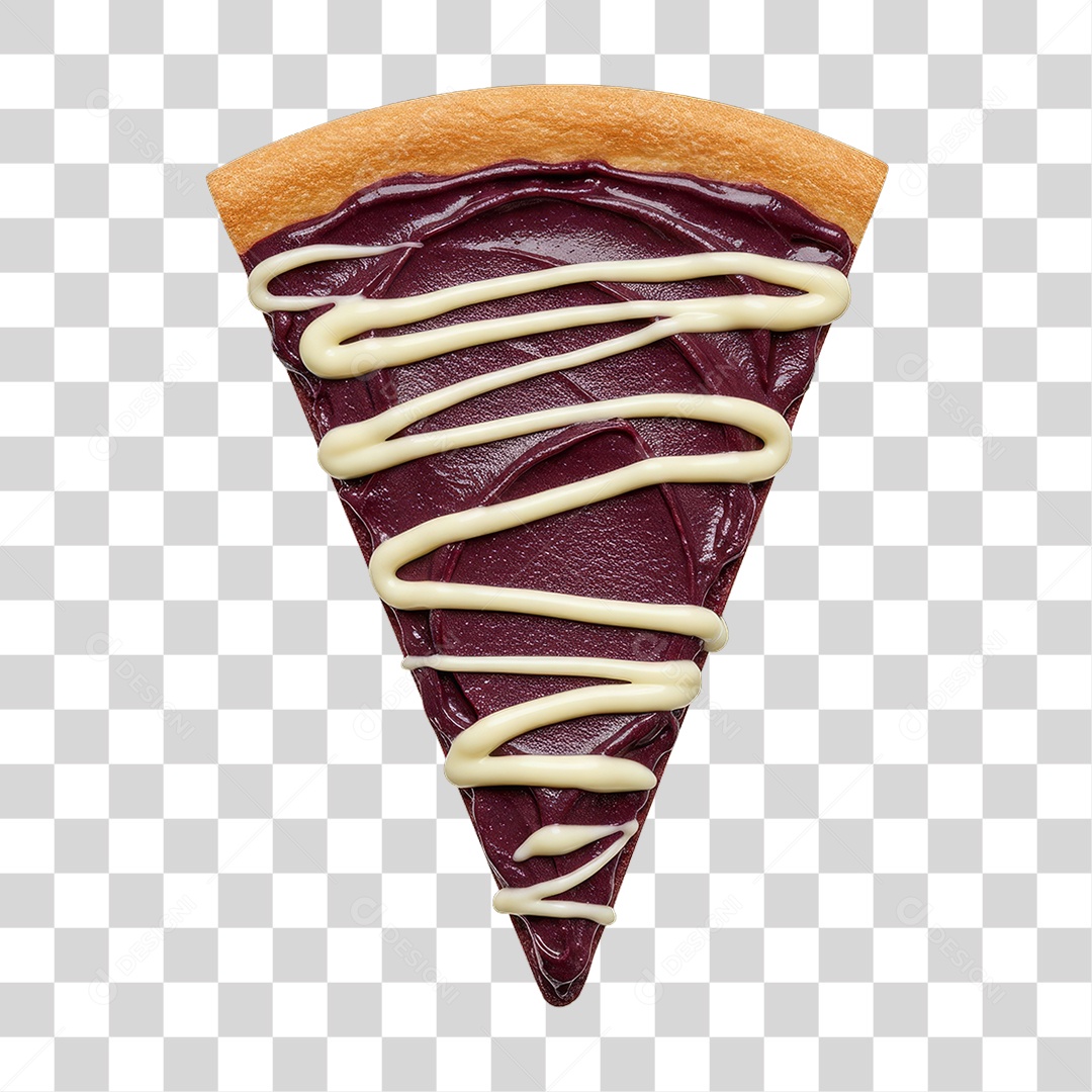 Fatia de Pizza Doce PNG Transparente