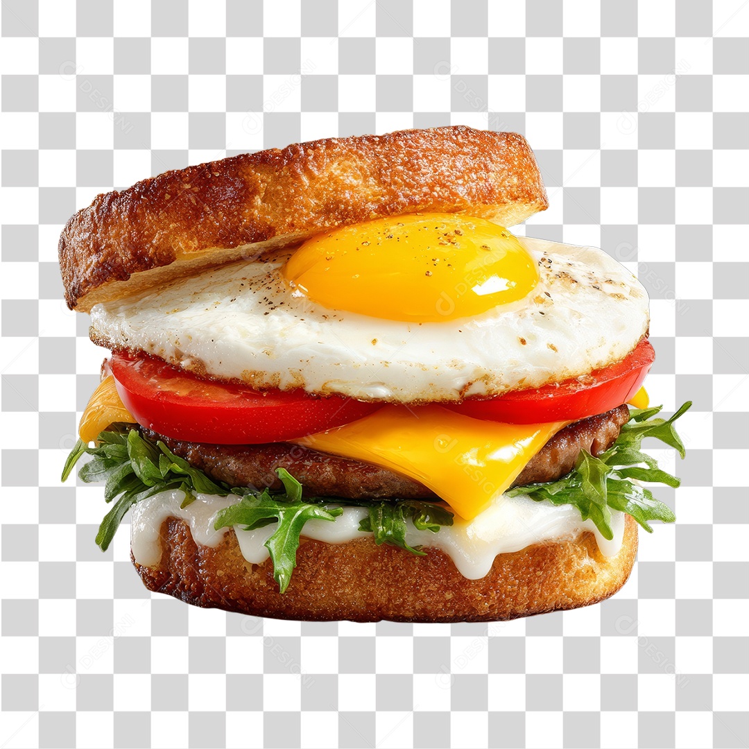 Lanche Sanduíche PNG Transparente