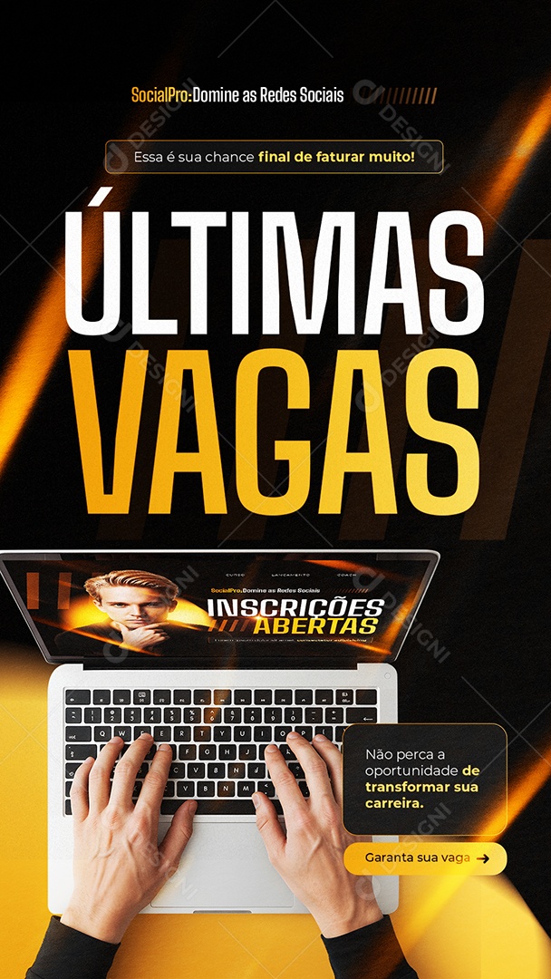 Story Lançamento Curso Últimas Vagas Social Media PSD Editável