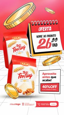 Story Ofertas Supermercado Promoção Touliay Social Media PSD Editável