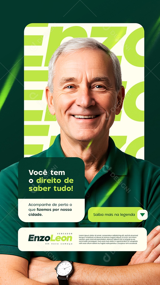 Story Vereador Direito de Saber Tudo Social Media PSD Editável