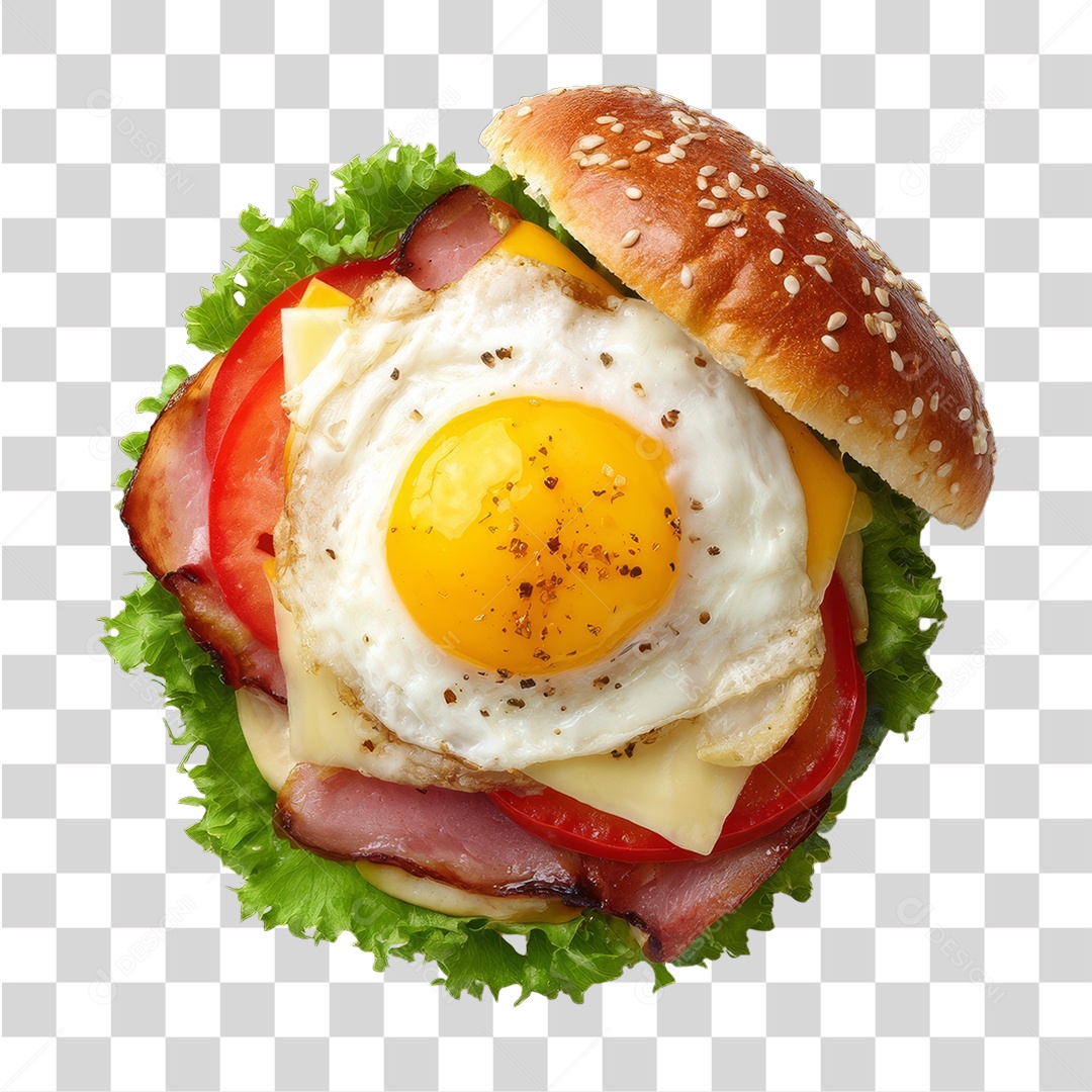 Lanche Hambúrguer Sanduíche PNG Transparente