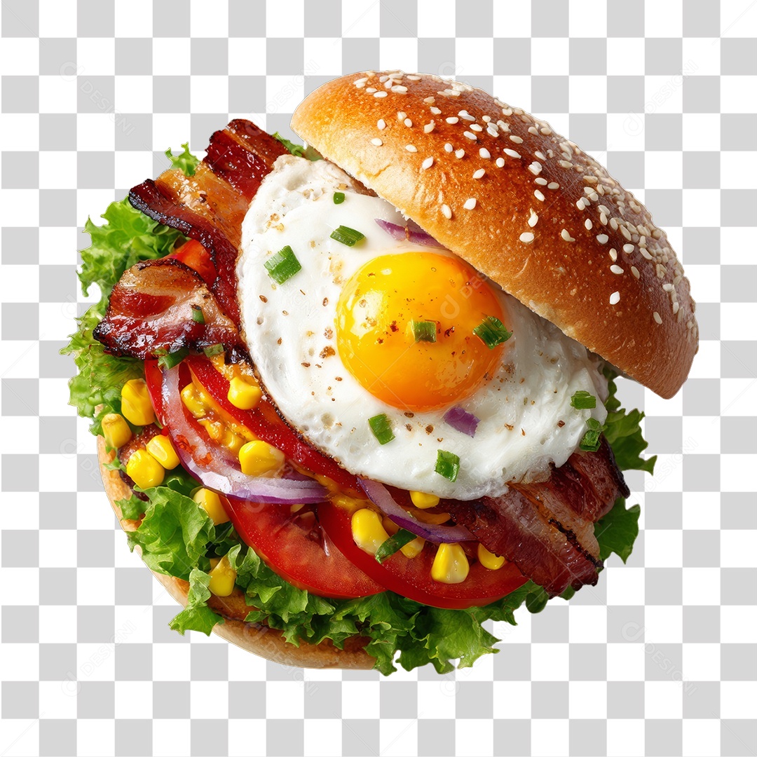 Lanche Hambúrguer Sanduíche PNG Transparente