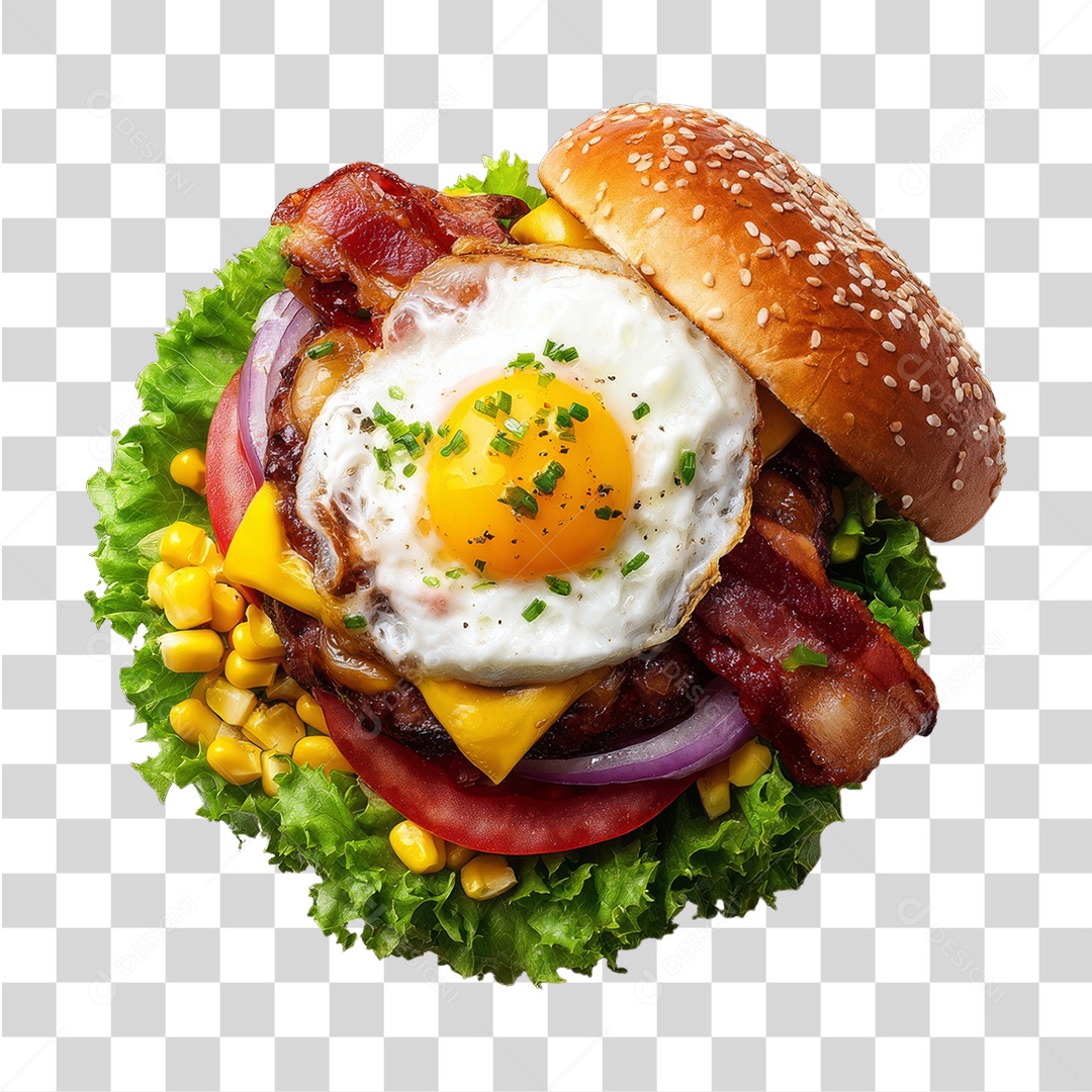 Lanche Hambúrguer Sanduíche PNG Transparente