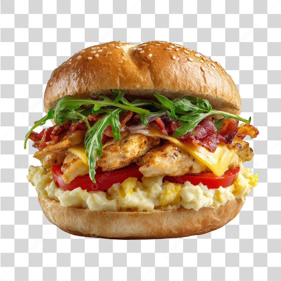 Lanche Hambúrguer Sanduíche PNG Transparente