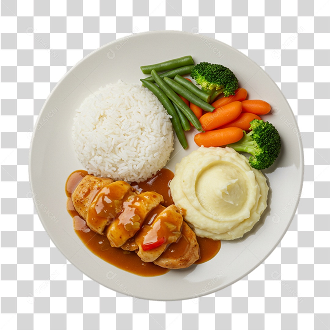 Prato Executivo em Restaurante PNG Transparente