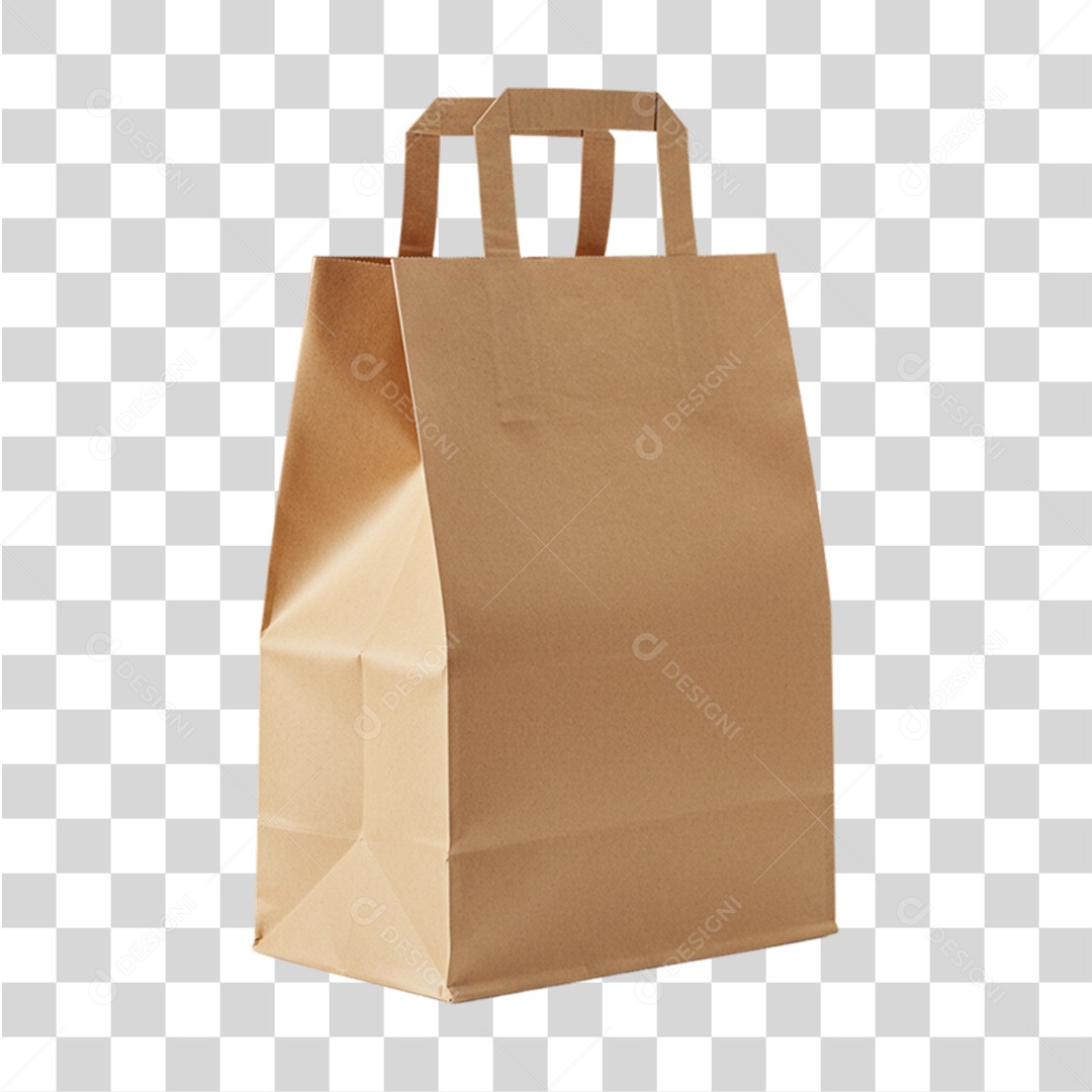 Sacola com Marmita de Restaurante PNG Transparente