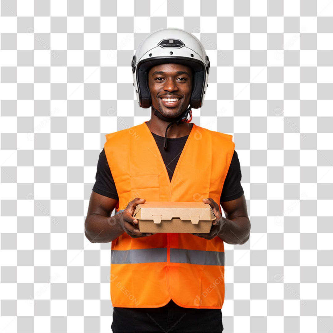 Entregador Delivery Motoboy PNG Transparente