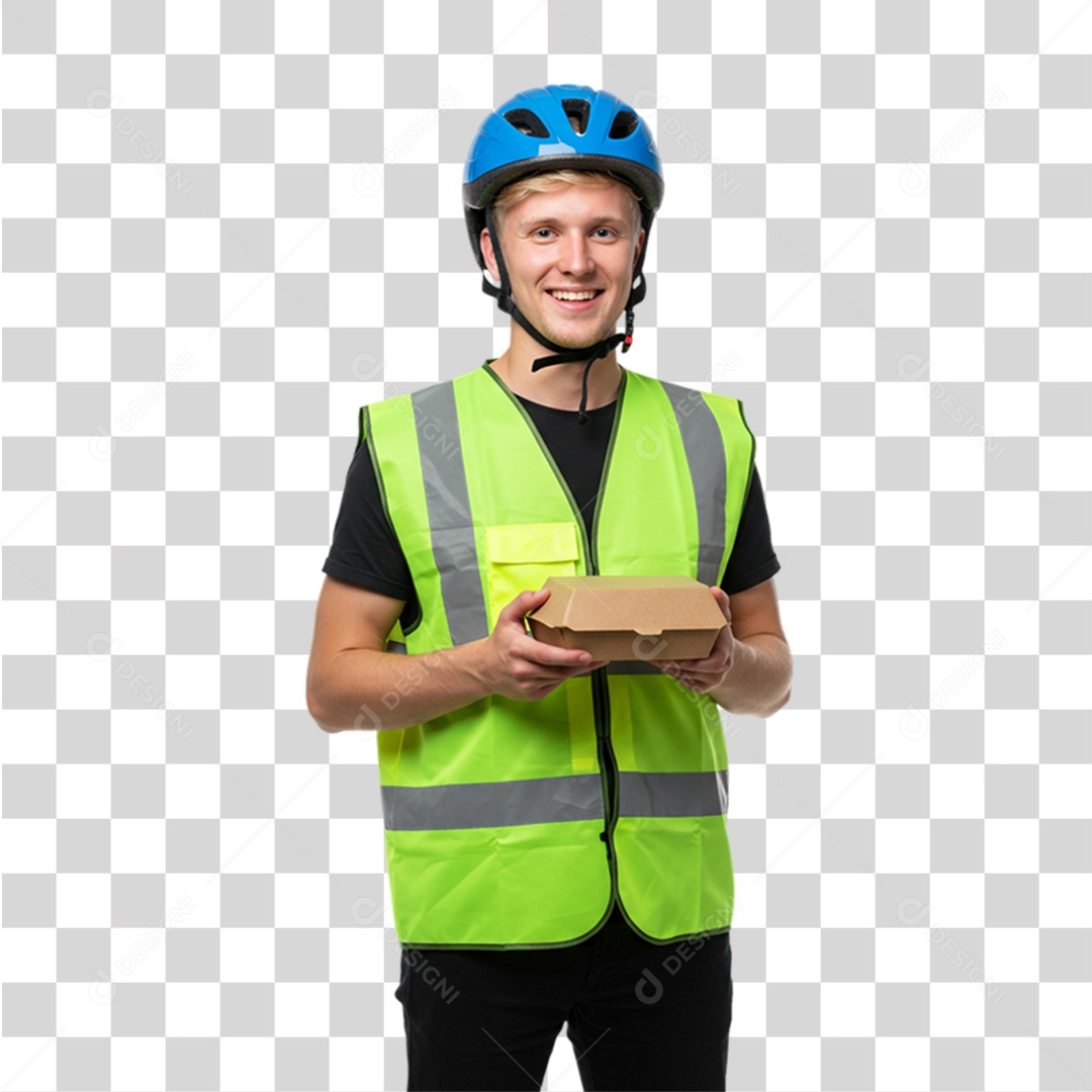 Entregador Delivery Motoboy PNG Transparente