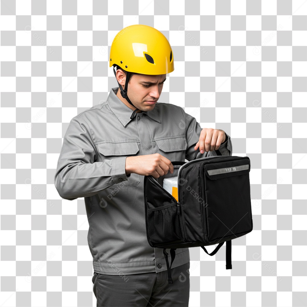 Entregador Delivery Motoboy PNG Transparente