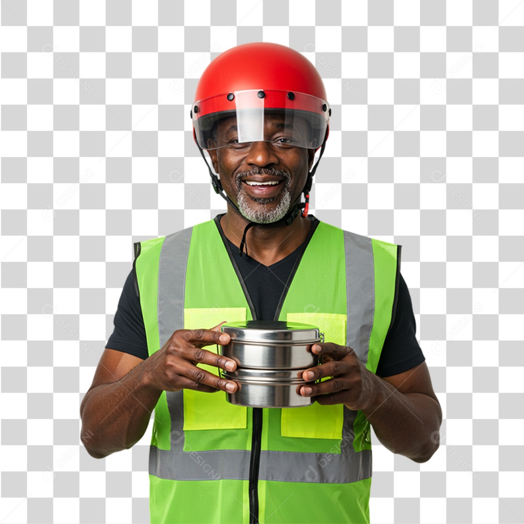 Entregador Delivery Motoboy PNG Transparente