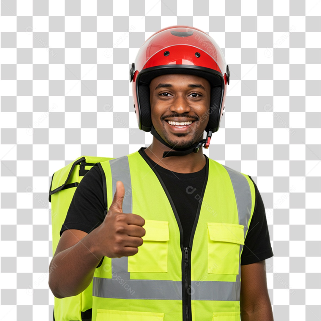 Entregador Delivery Motoboy PNG Transparente