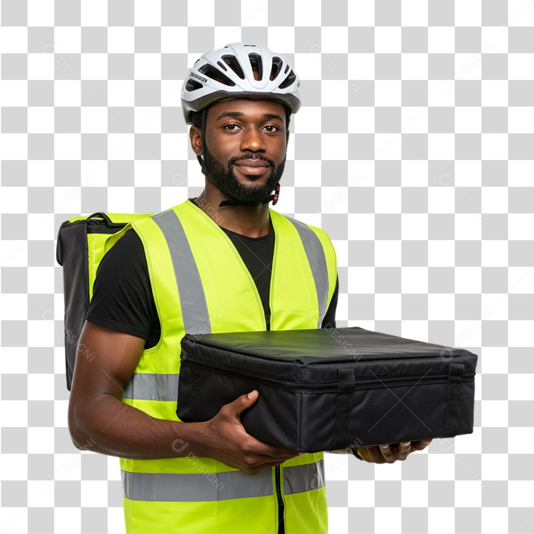 Entregador Delivery Motoboy PNG Transparente