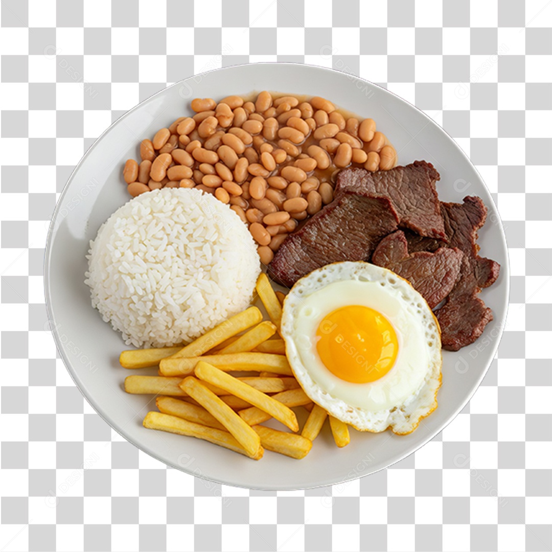 Prato Feito em Restaurante PNG Transparente