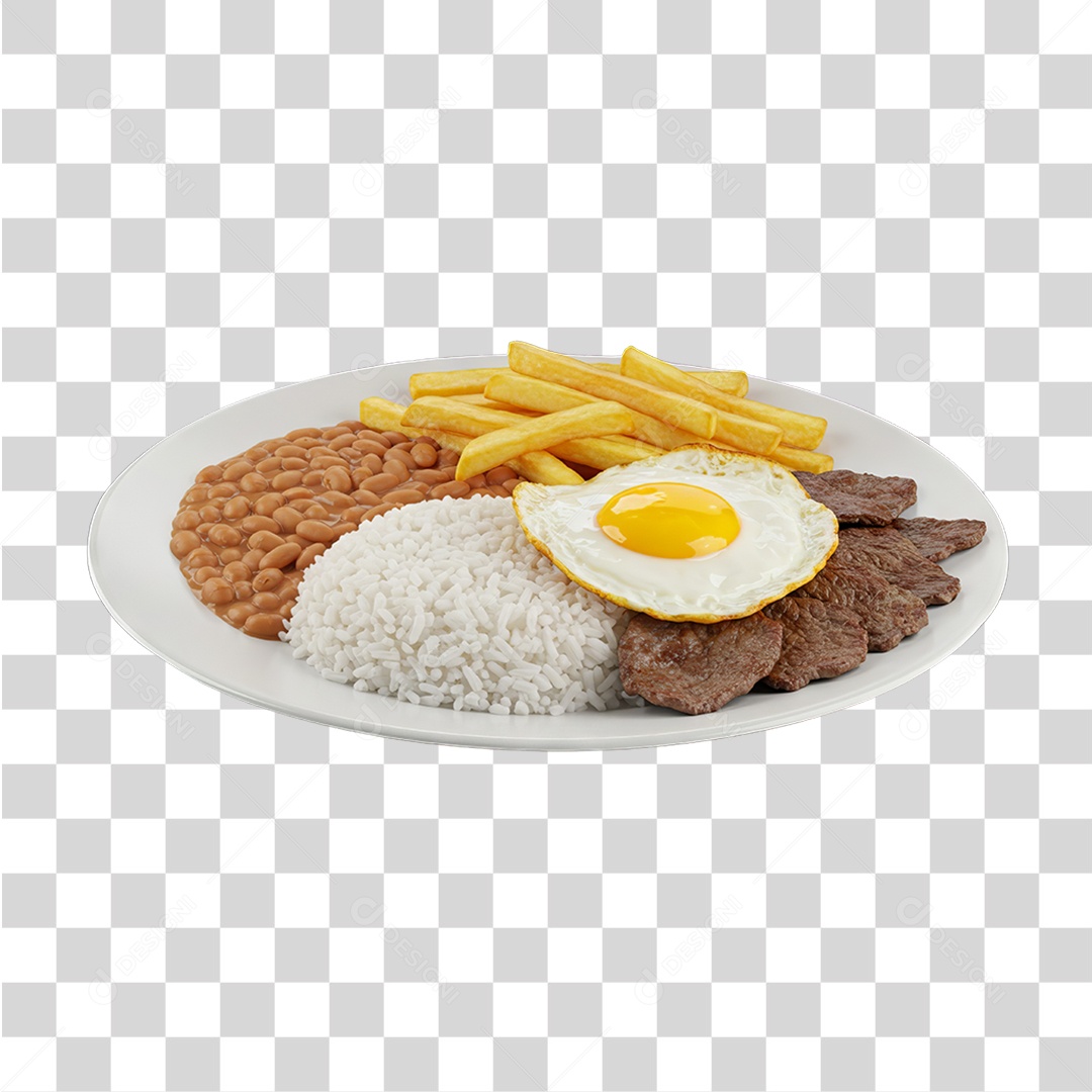 Prato Feito em Restaurante PNG Transparente