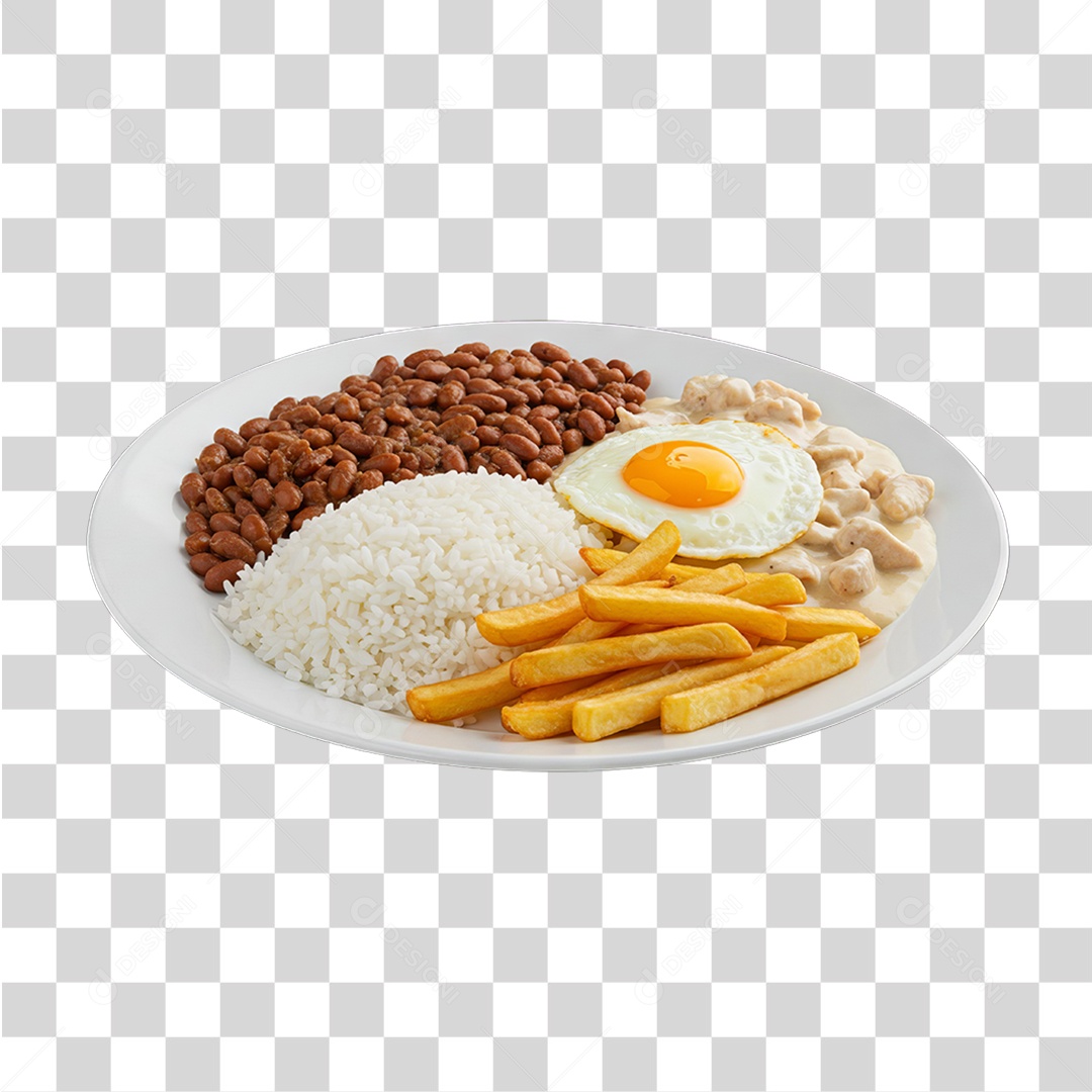 Prato Feito em Restaurante PNG Transparente