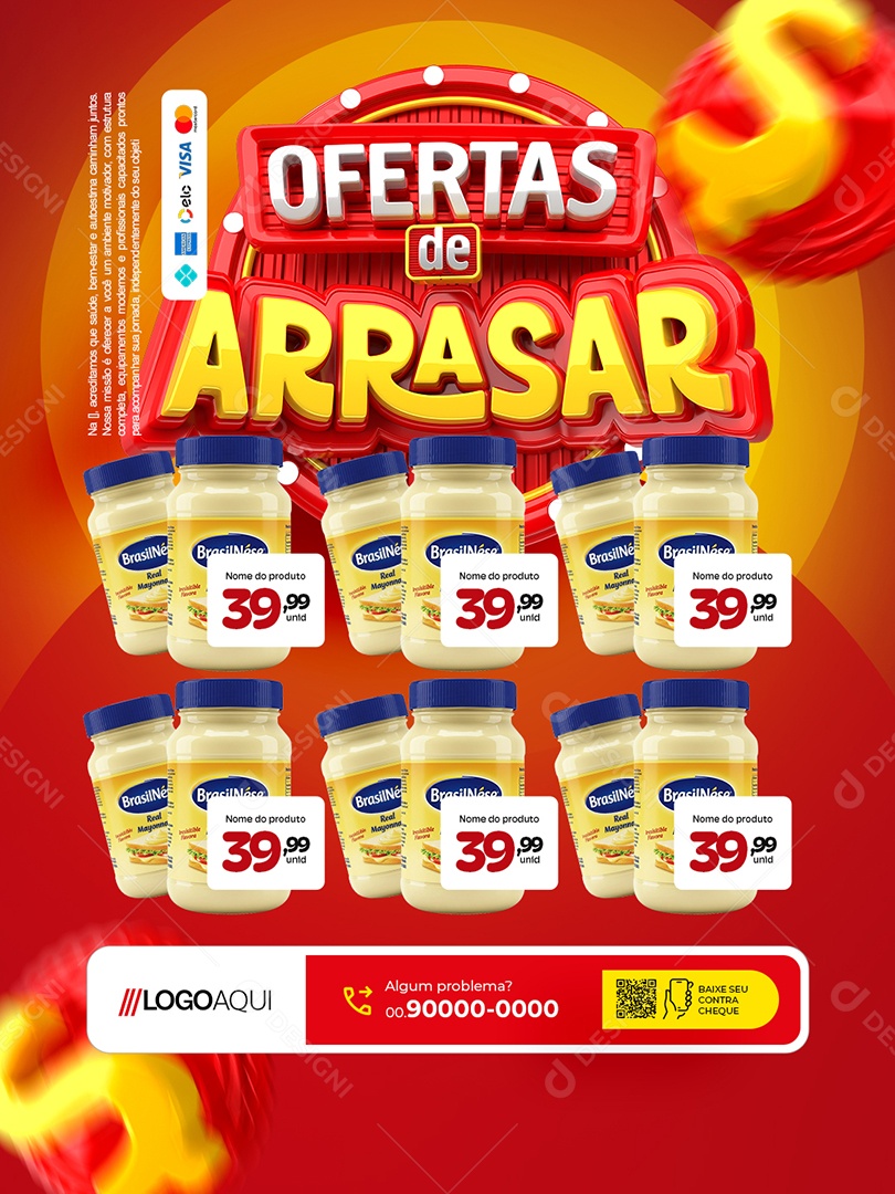 Encarte Ofertas de Arrasar Social Media PSD Editável