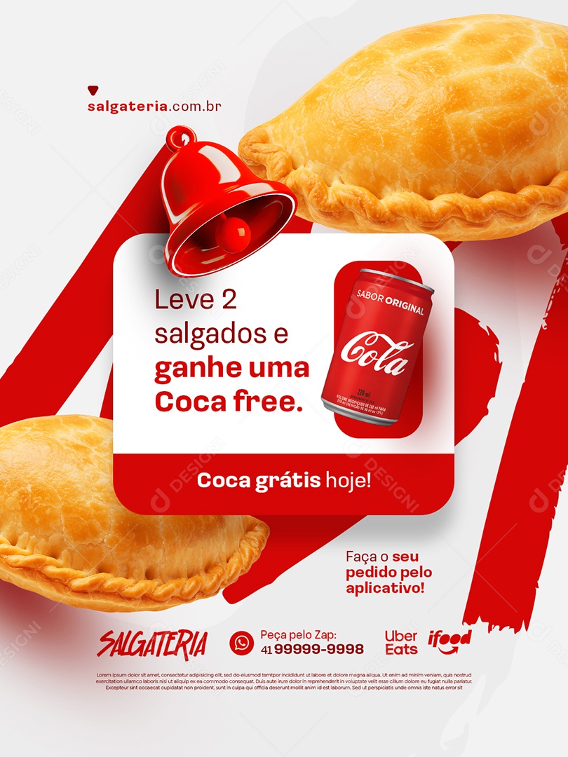 Salgados Promoções Social Media PSD Editável