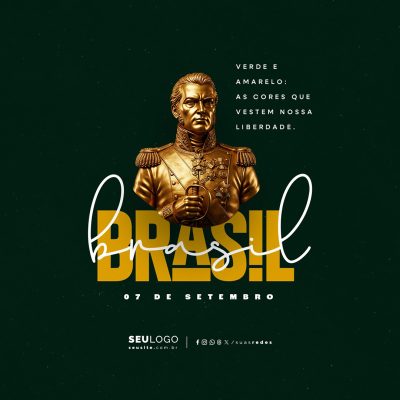 Dia da Independência do Brasil 07 de Setembro Social Media PSD Editável