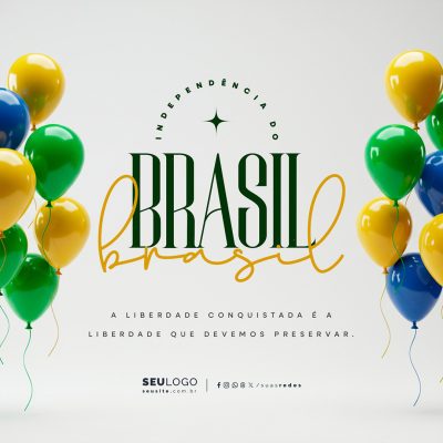 Dia da Independência do Brasil 07 de Setembro Social Media PSD Editável