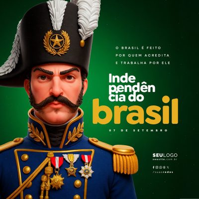 Dia da Independência do Brasil 07 de Setembro Social Media PSD Editável