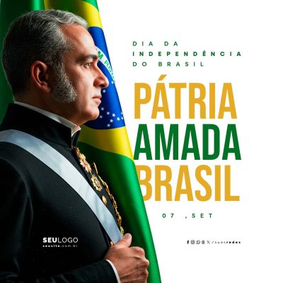 Dia da Independência do Brasil 07 de Setembro Social Media PSD Editável