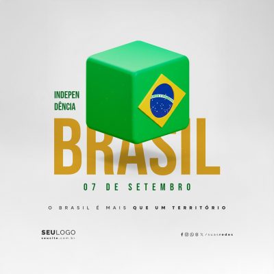 Dia da Independência do Brasil 07 de Setembro Social Media PSD Editável