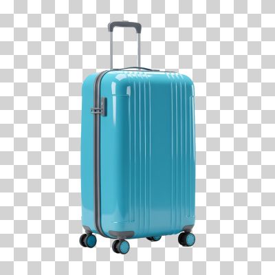 Mala de Viagem Azul para Produtos Digitais PNG Transparente