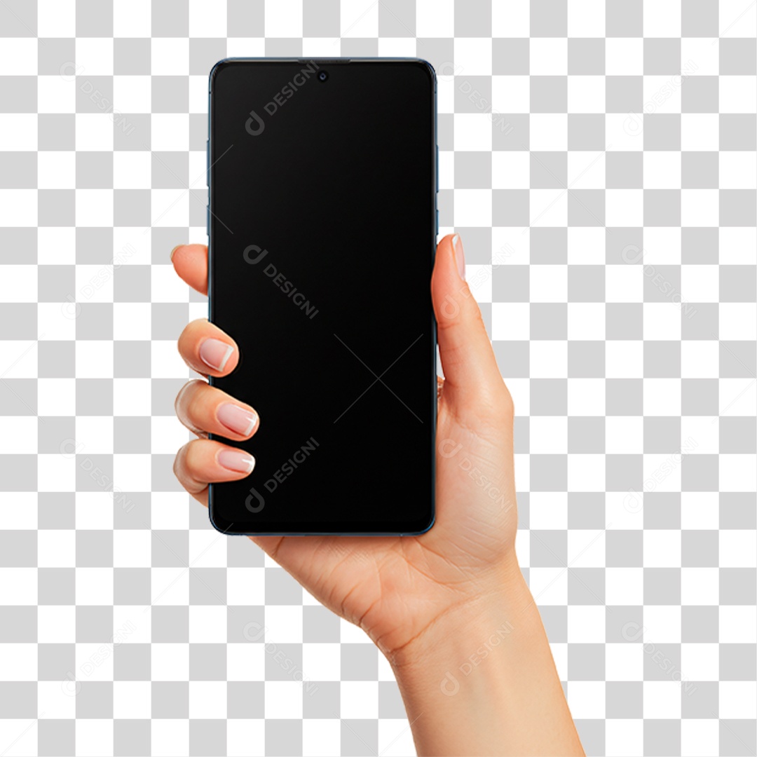 Mão Segurando Celular PNG Transparente