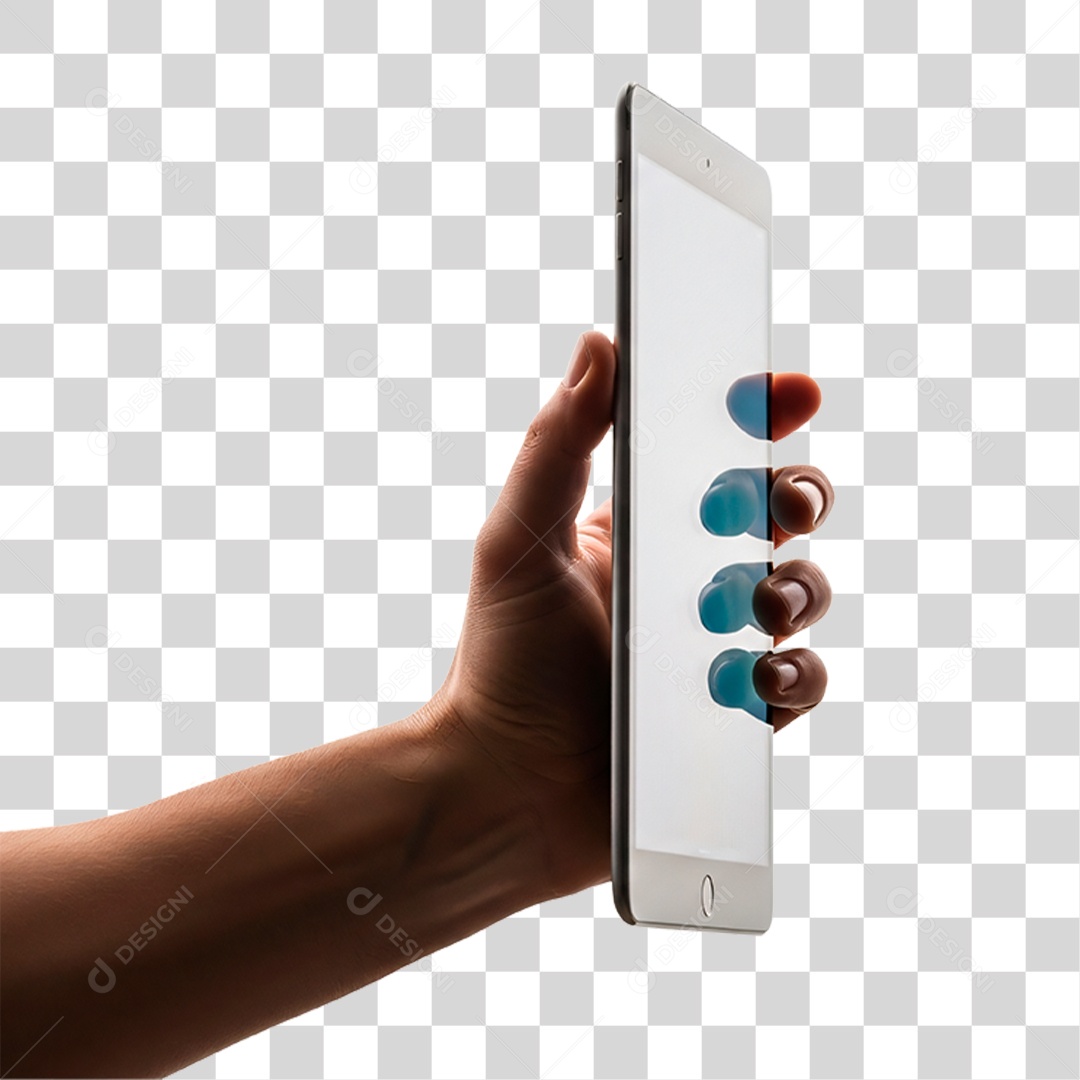 Mão Segurando Celular PNG Transparente