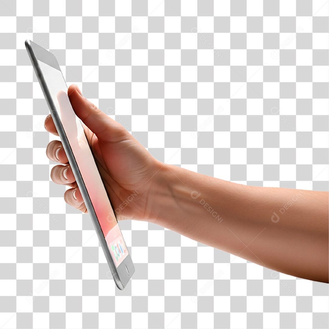 Mão Segurando Celular PNG Transparente