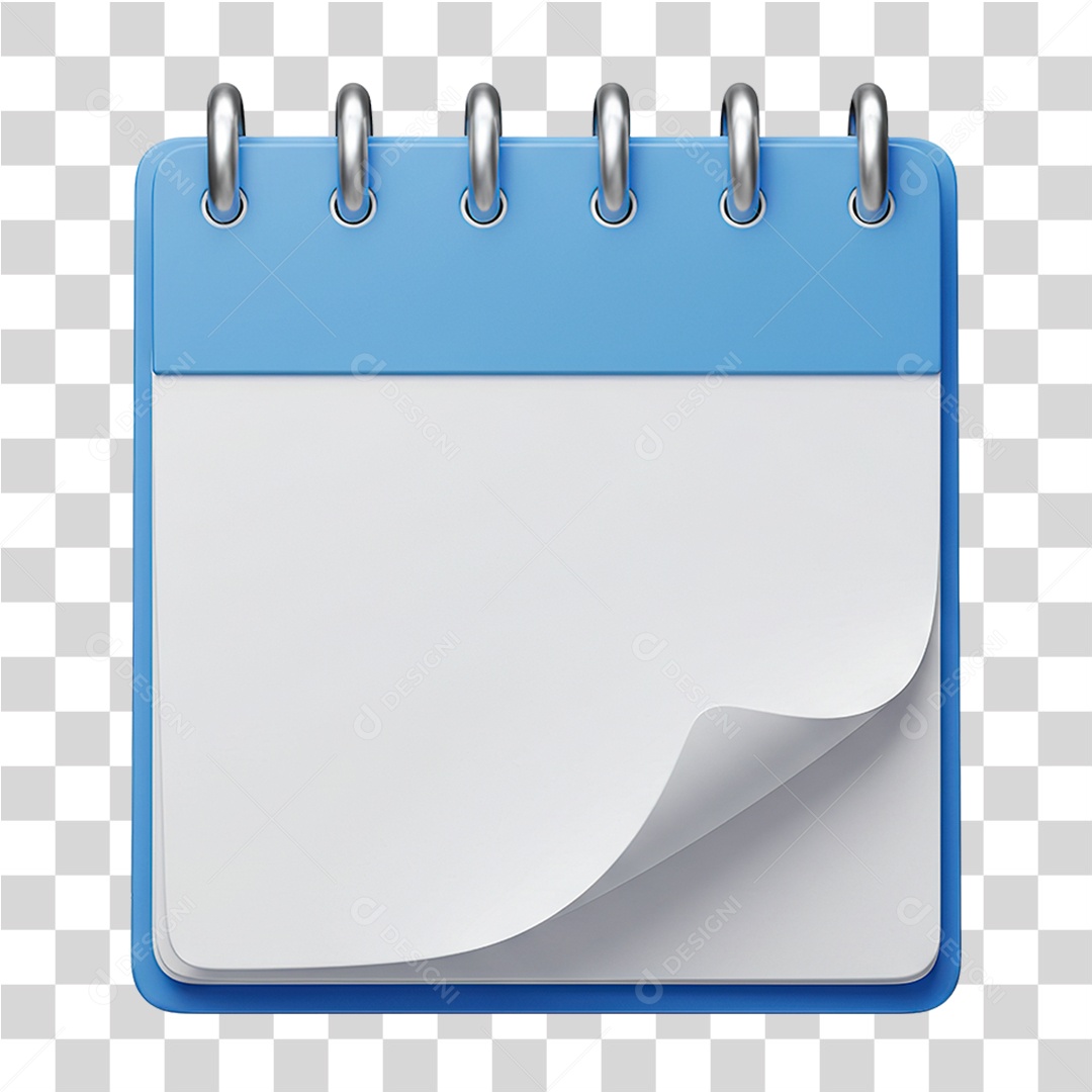 Calendário Folhas em Branco Bloco de Notas PNG Transparente