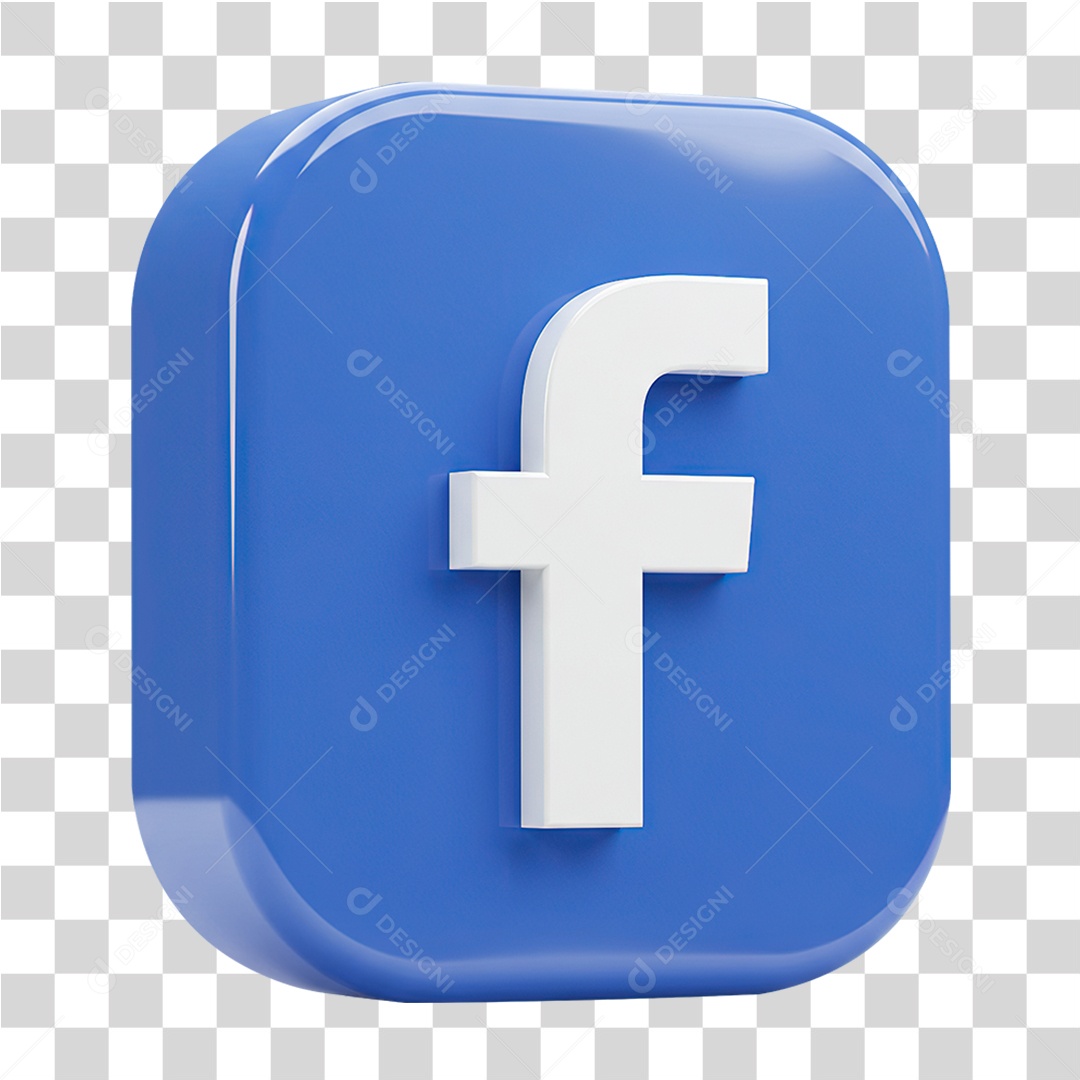 Ícone Símbolo Facebook PNG Transparente