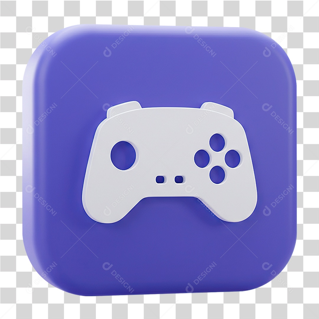 Símbolo Gamer Roxo PNG Transparente