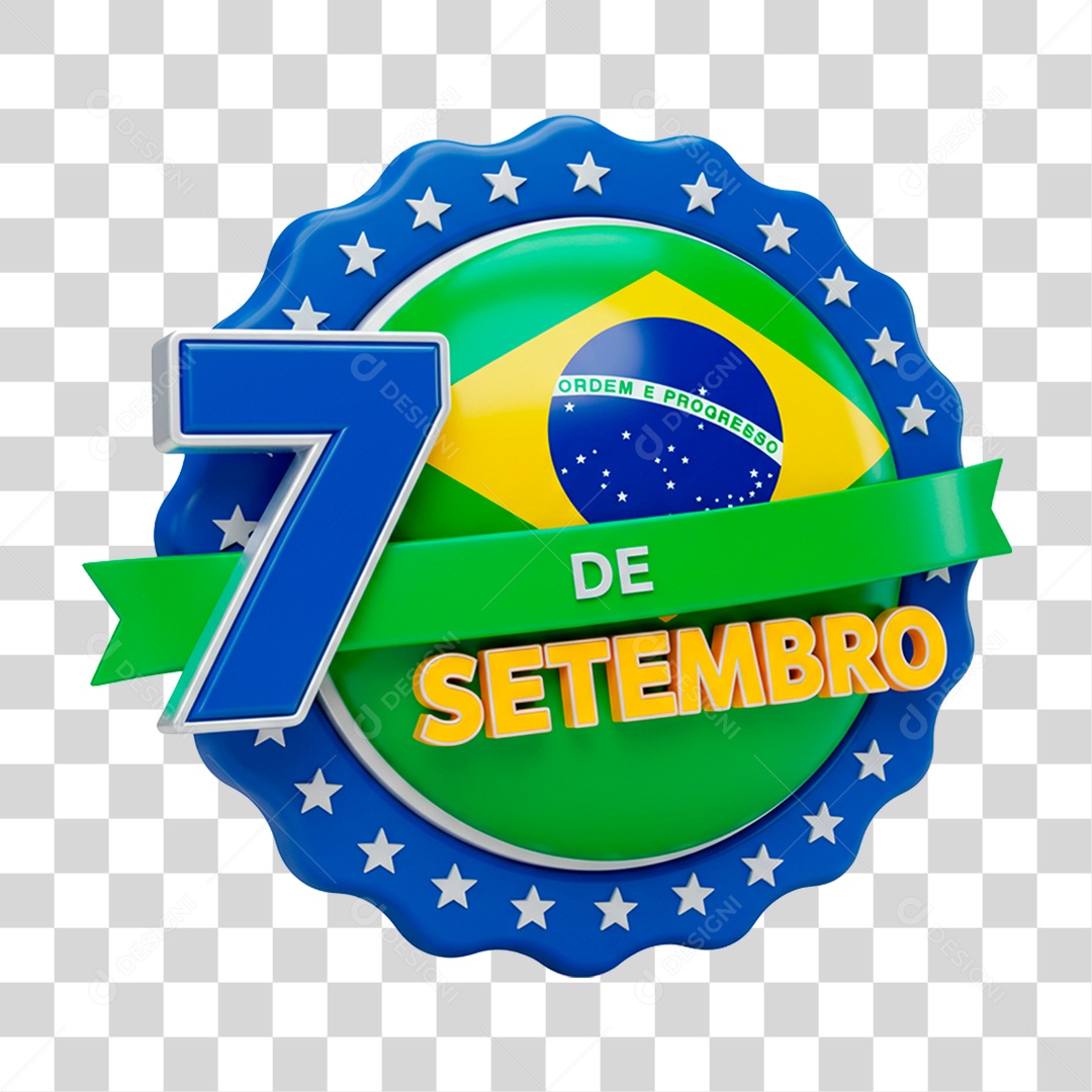 Selo 3D Ofertas de 7 Setembro PNG Transparente