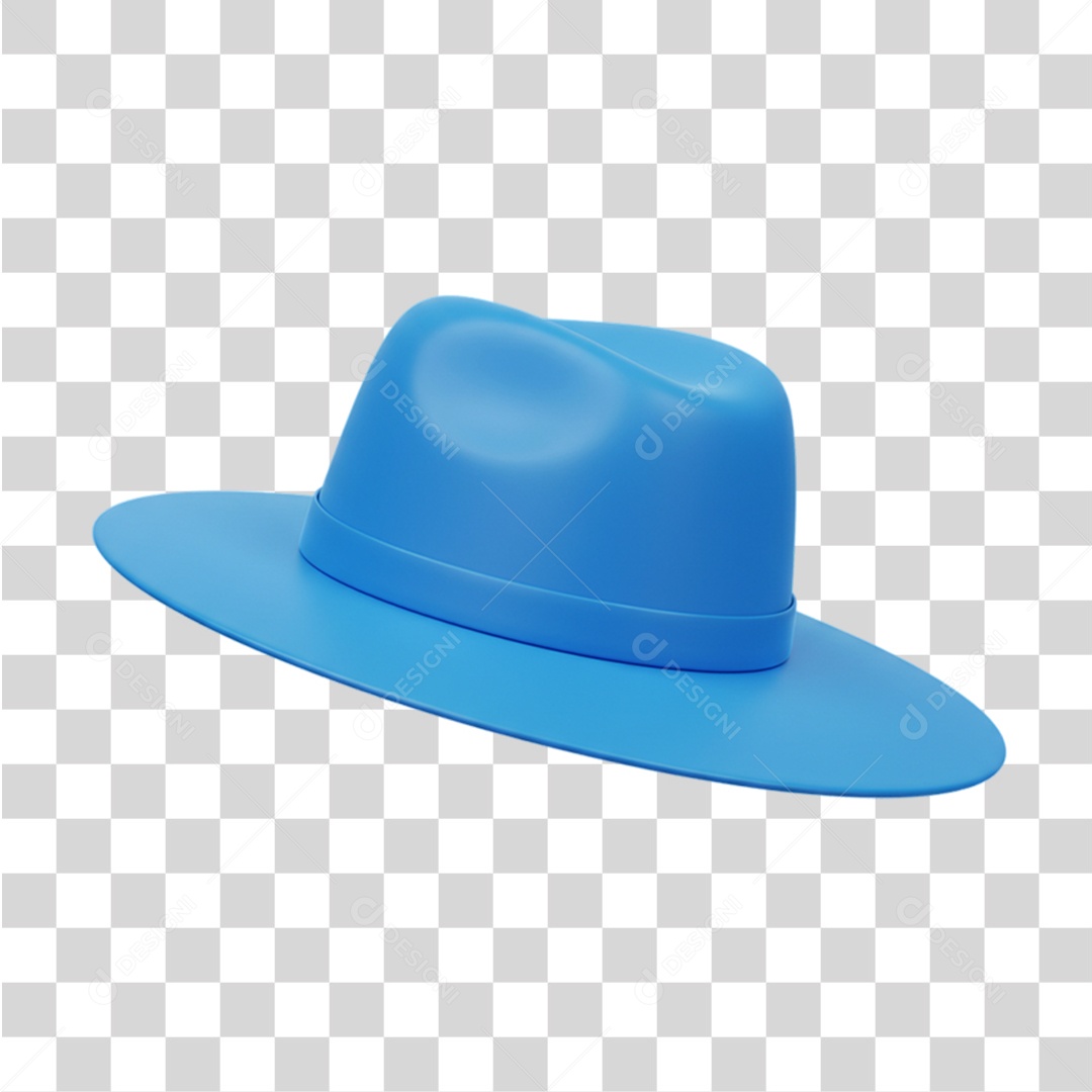 Chapéu Azul Conscientização Novembro Azul PNG Transparente