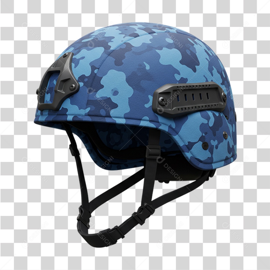 Ícone Capacete Azul em Conscientização a Novembro Azul PNG Transparente