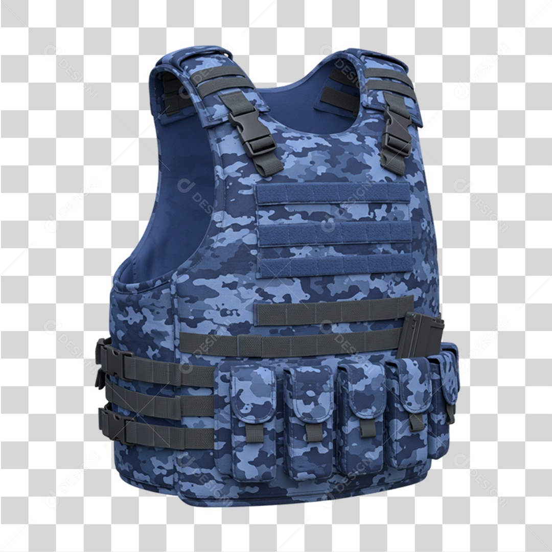 Ícone Colete Azul em Conscientização a Novembro Azul PNG Transparente