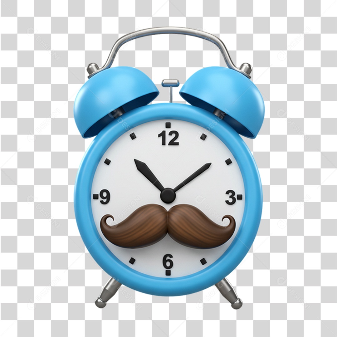 Relógio Azul Conscientização Novembro Azul PNG Transparente