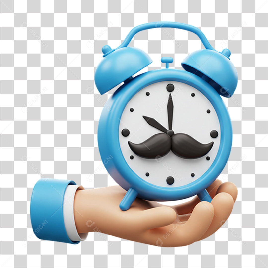 Relógio Azul Conscientização Novembro Azul PNG Transparente