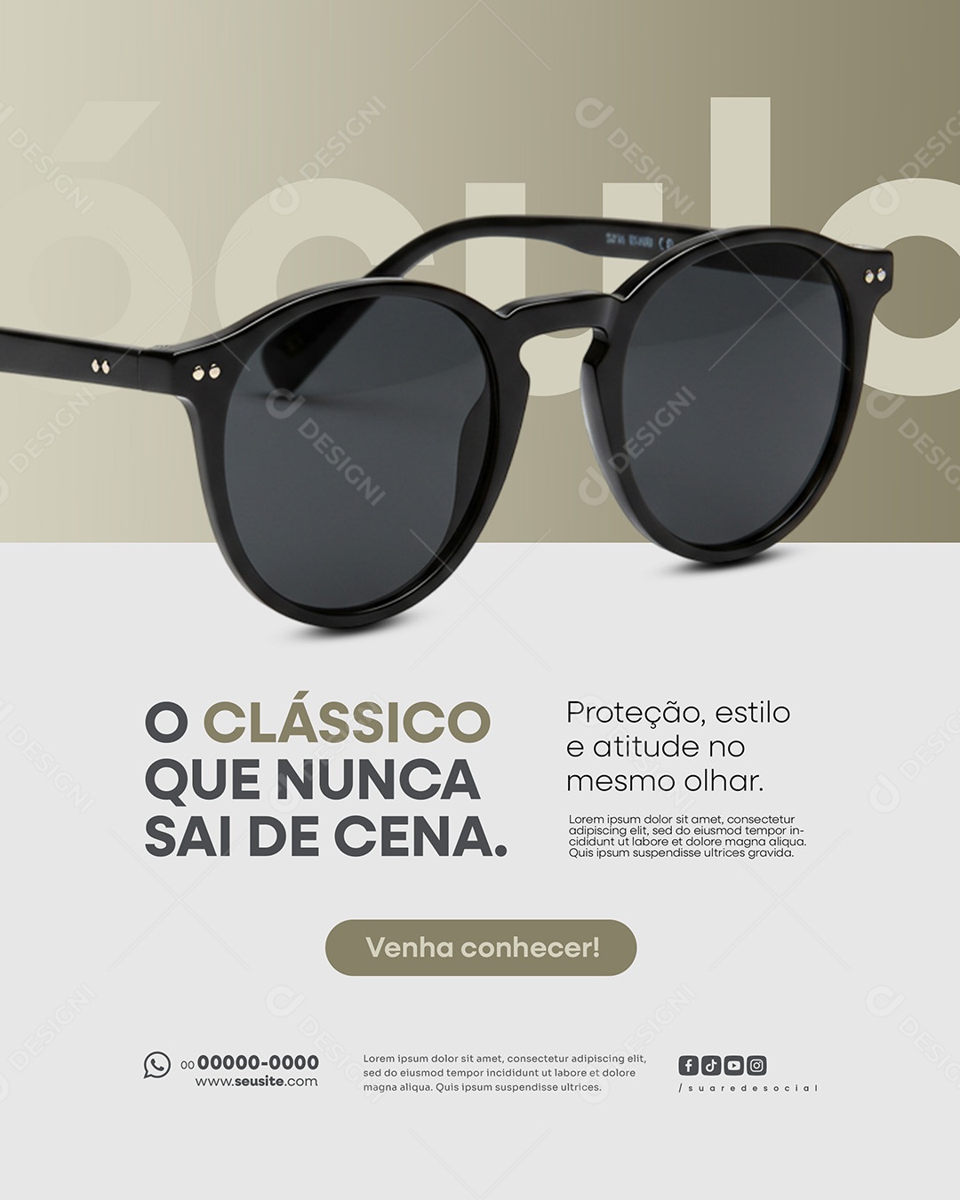 O ClàssicoQue Nunca Sai De Cena Social Media PSD Editável