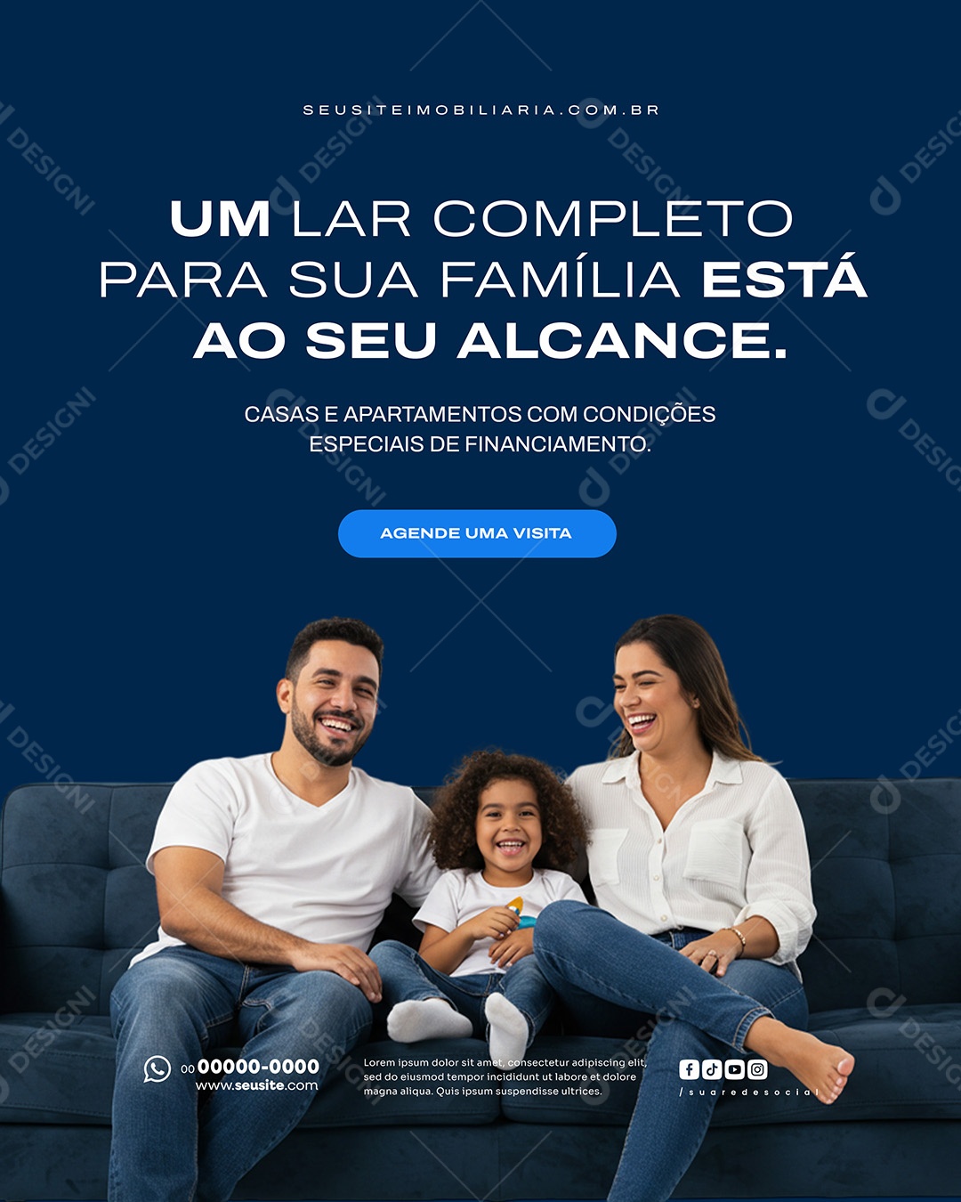 Empresa Engenharia Um Lar Completo Social Media PSD Editável