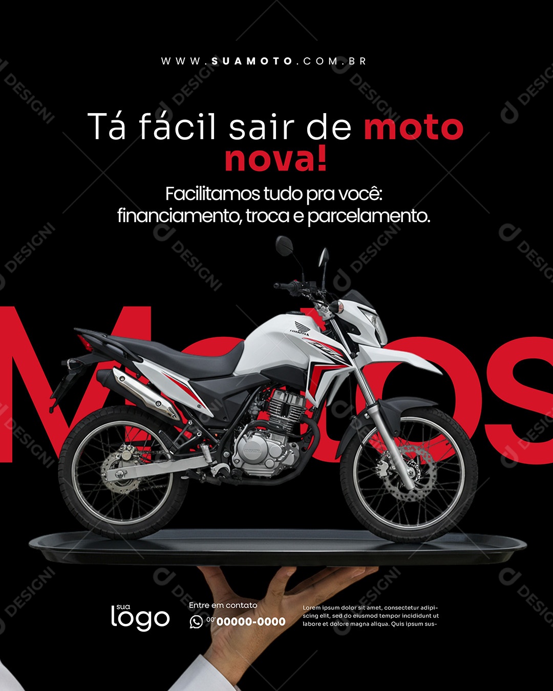 Concessionária de Motos Social Media PSD Editável