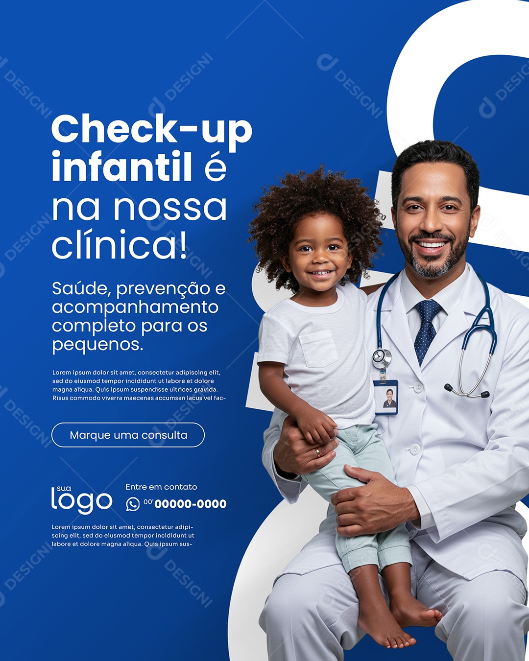 Clínica Médica Pediatria Social Media PSD Editável