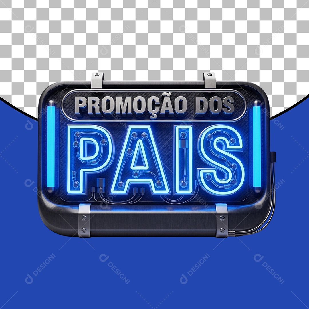 Promoção Dia dos Pais Selo 3D Para Composição PSD